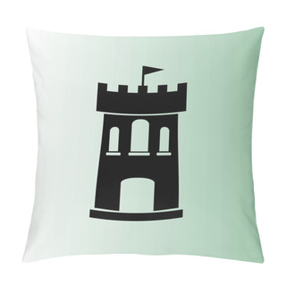 Personality  Castle Simple Vector Icon Pillow Covers