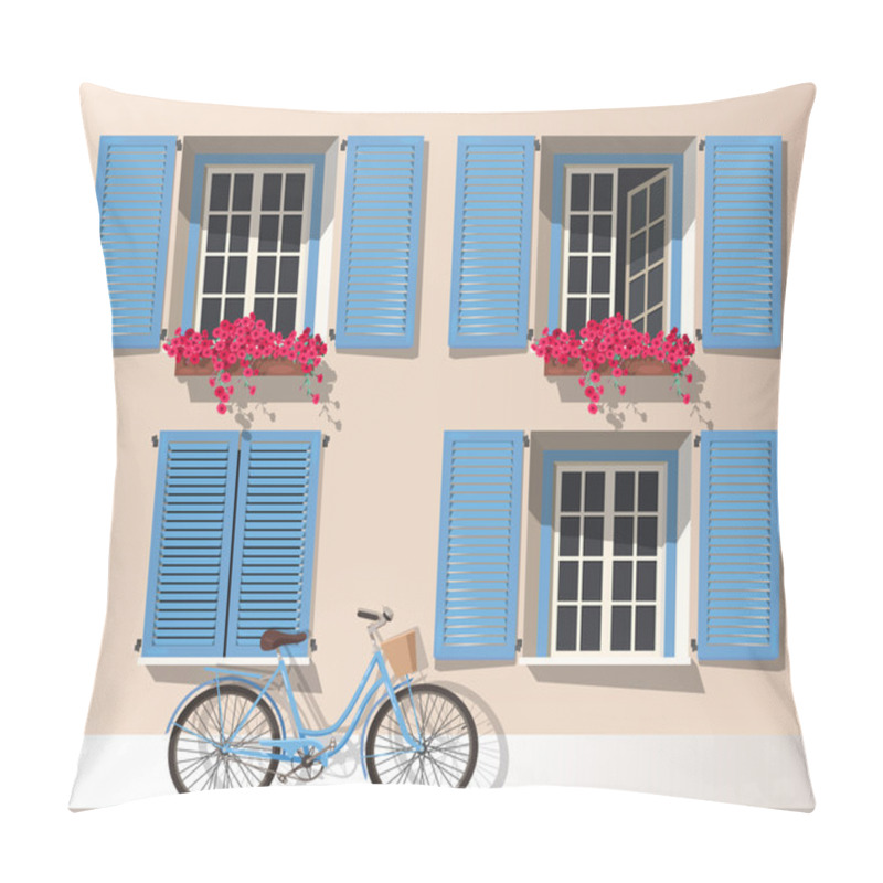 Personality  Windows And Bicycle Pillow Covers