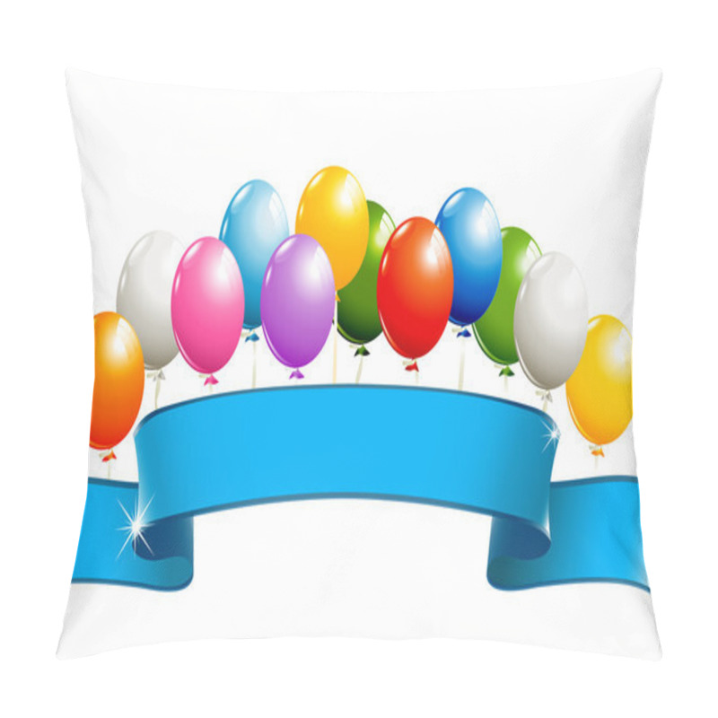 Personality  Banner with balloons pillow covers