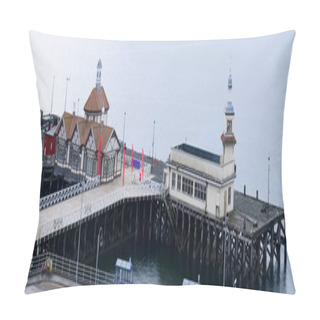 Personality  Dunoon Victorian Pier At Ferry Dock Port Argyll Scotland Pillow Covers