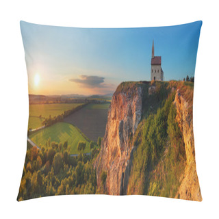 Personality  Nice Catholic Chapel In Eastern Europe - Village Drazovce Near T Pillow Covers