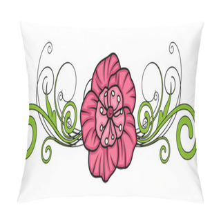 Personality  Retro Flower Separator Vector Pillow Covers