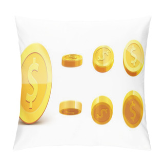 Personality  Gold Coins Template Pillow Covers