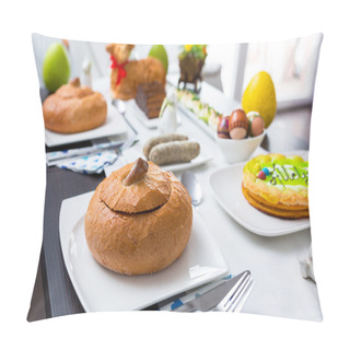 Personality  Easter Traditional Polish Breakfast Table Pillow Covers