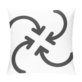 Personality  Whirl Arrows Icon Pillow Covers