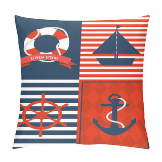 Personality  Nautical Template Pillow Covers