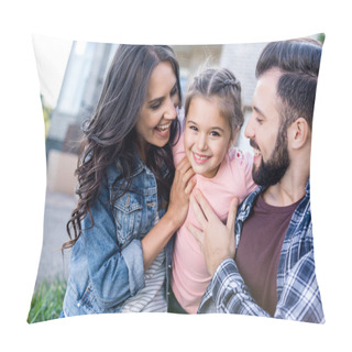 Personality  Family Having Fun Together Pillow Covers