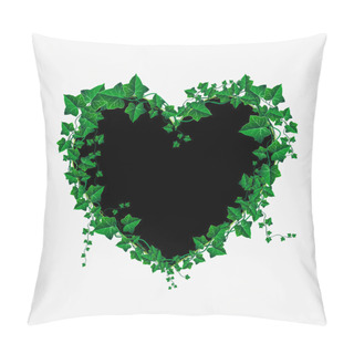 Personality  Vector Ivy Branch Heart Illustration Pillow Covers