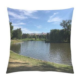 Personality  Liberty Park Lake, Salt Lake City, Utah, United States Pillow Covers