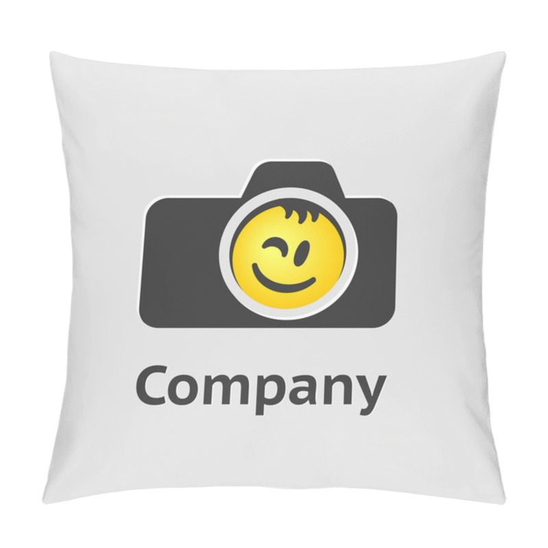 Personality  Photocamera With Smile Pillow Covers