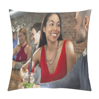 Personality  Couple Holding Cocktails Pillow Covers