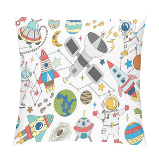 Personality  Doodle Outer Space Collections Set Pillow Covers
