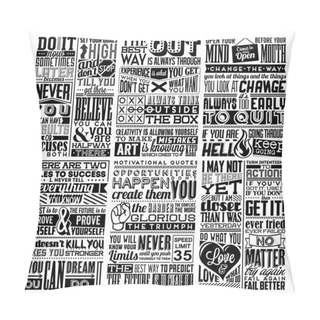 Personality  Set Of Retro Vintage Motivational Quotes Pillow Covers