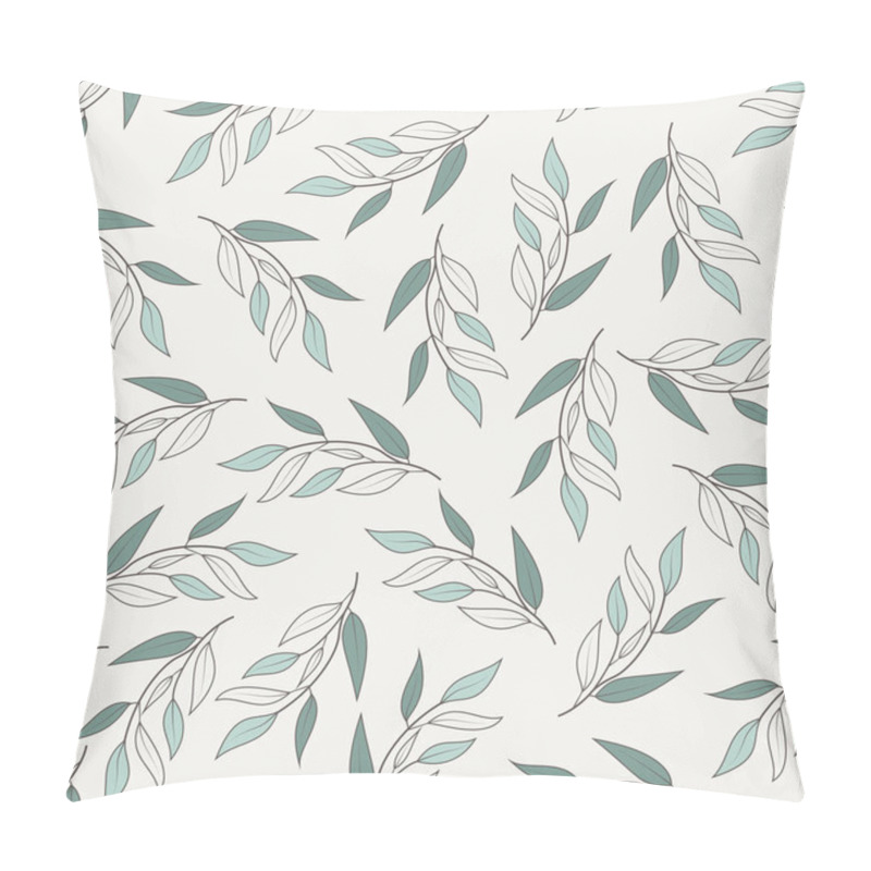 Personality  Ornate Trendy Ditsy Floral Seamless Pattern Design. Abstract Branches Of Leaves. Foliage Repeat Texture Background For Printing Pillow Covers