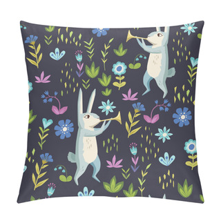 Personality  Forest. Seamless Pattern Pillow Covers