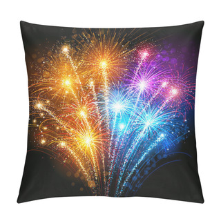 Personality  Colorful Fireworks Pillow Covers
