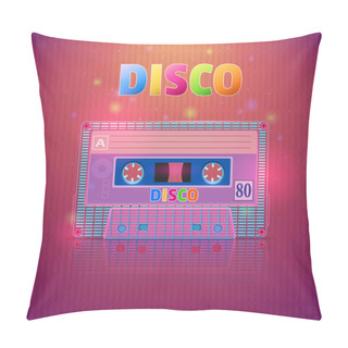 Personality  Illustration Of A Cassette Tape With The Words Of The Tape Pillow Covers