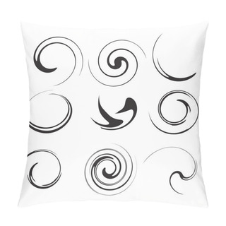 Personality  Swirl Design Elements Pillow Covers