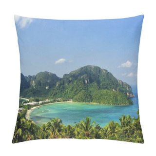 Personality  View Of Phi Phi Don Island From An Overlook, Krabi Province, Tha Pillow Covers