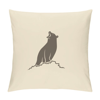 Personality  Roaring Bear Pillow Covers