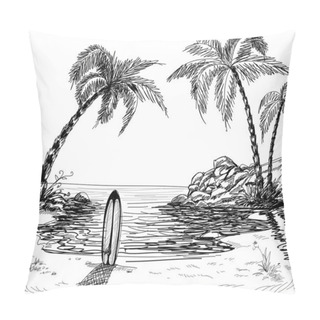 Personality  Seascape Drawing Pillow Covers