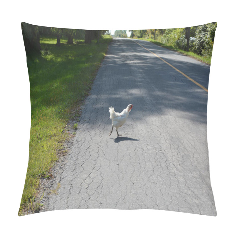 Personality  Chicken crossing the road pillow covers