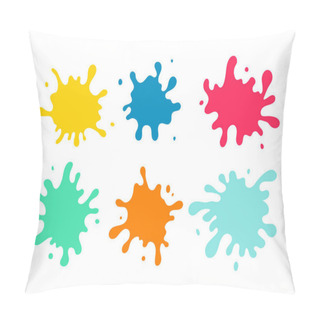 Personality  Colorful Paint Spots Set Pillow Covers