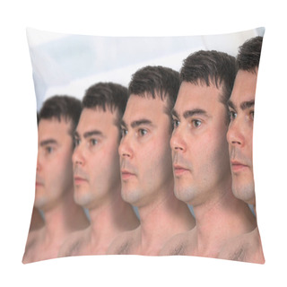 Personality  A Lot Of Men In A Row - Genetic Clone Concept Pillow Covers