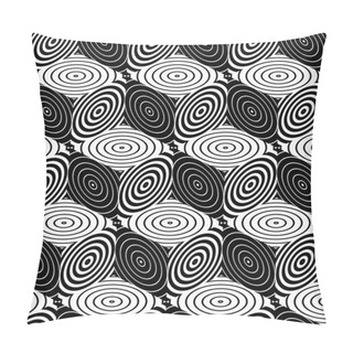Personality  Endless Monochrome Symmetric Pattern Pillow Covers