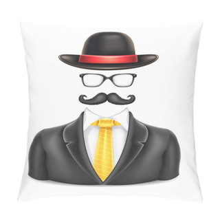 Personality  User Invisible Man Icon Pillow Covers
