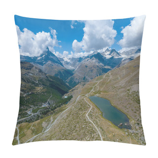 Personality  Glaciers And Snow Along The Swiss Glacier Paradise In Zermatt, Switzerland. Pillow Covers