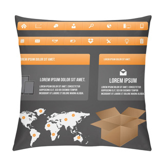 Personality  Set Elements Of Infographic Pillow Covers