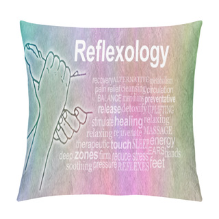Personality  Reflexology Word Cloud Banner  Pillow Covers