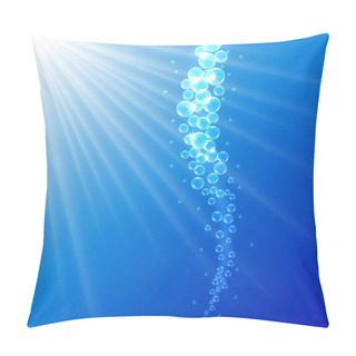 Personality   Bubbles With Light Rays Pillow Covers