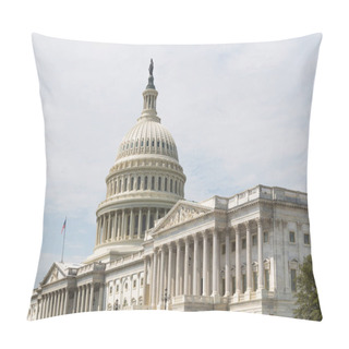 Personality  The U.S. Capitol Building, Facing East, Home Of Congress, And Located Atop Capitol Hill At The Eastern End Of The National Mall In Washington, D.C.  Pillow Covers