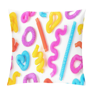 Personality  Set Of Different Forms And Colors, Trendy Kids Toys  Pop-tubes.   Pillow Covers