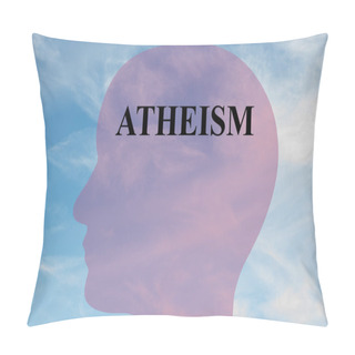 Personality  Atheism Concept  Illustration Pillow Covers