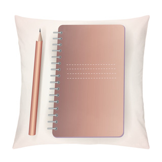 Personality  Vector Pencil With Notepad Pillow Covers