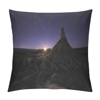 Personality  Moonset Over Bardenas Pillow Covers