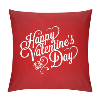 Personality  Valentines Day Vintage Lettering Background Pillow Covers