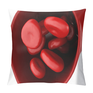 Personality  3D Red Blood Cells In Artery Pillow Covers