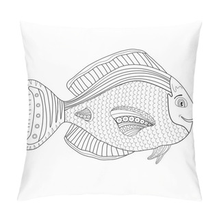 Personality  Adult Coloring Book Page.   Pillow Covers