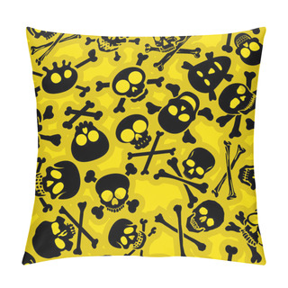 Personality  Skull & Crossbones Seamless Pattern Pillow Covers