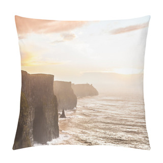 Personality  Cliffs Of Moher At Sunset Pillow Covers