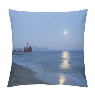 Personality  Shipwreck Near Githeio,Greece Pillow Covers