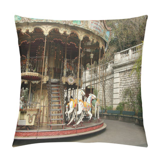 Personality  French Old Carousel With Horses Pillow Covers