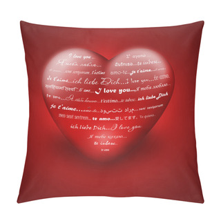 Personality I Love You In Different Languages Pillow Covers