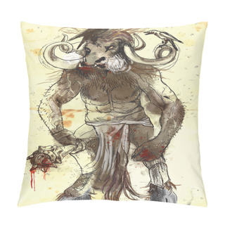 Personality  Minotaur Pillow Covers