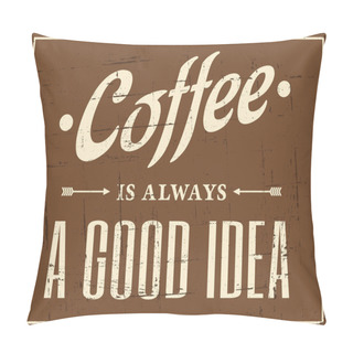 Personality  Retro Coffee Poster Pillow Covers