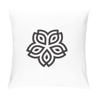 Personality  Lotus Line Art Pillow Covers